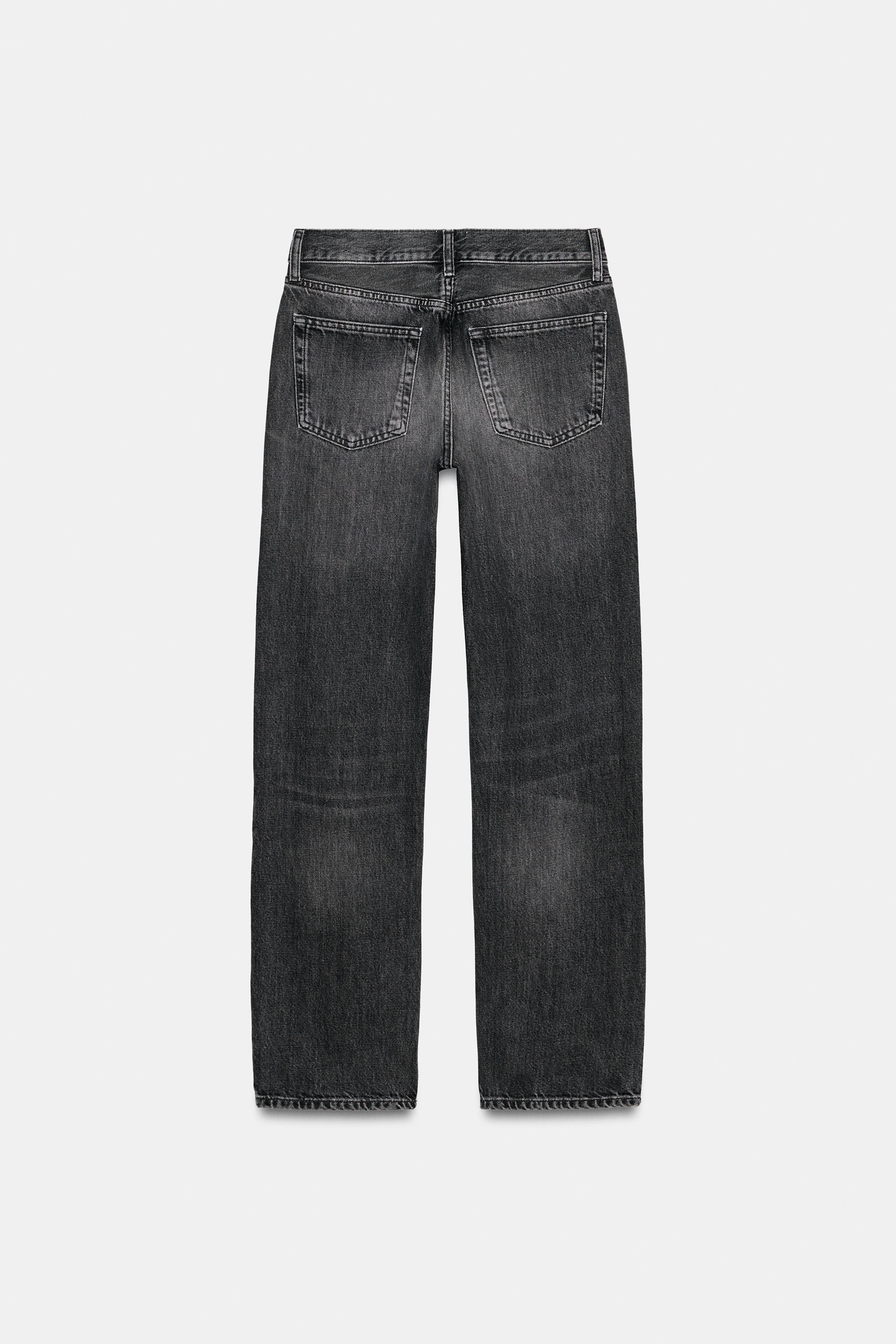 ZW COLLECTION MID-RISE STRAIGHT LEG JEANS